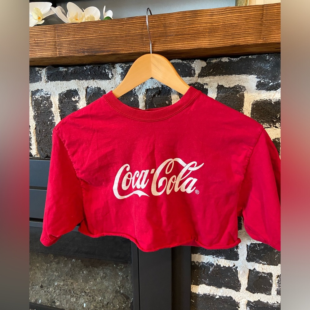 Cropped red Coca Cola tshirt